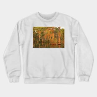 Atchafalaya National Wildlife Refuge Sunrise On Swamp Crewneck Sweatshirt